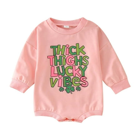 Ydojg Cute Baby Infant Romper Boys Girls Long Sleeve St.Patric.K S Day Letter Prints Pullover Romper Sweatshirt Bodysuits For 12-18 Months
Ydojg Cute Baby Infant Romper Boys Girls Long Sleeve St.Patric.K S Day Letter Prints Pullover Romper Sweatshirt Bodysuits For 12-18 Months