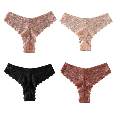rygai Low-rise Cotton Crotch Solid Color Sexy Thong Women See-Through Hollow Lace Briefs Inner Wear Black M
rygai Low-rise Cotton Crotch Solid Color Sexy Thong Women See-Through Hollow Lace Briefs Inner Wear Black M