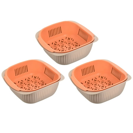Uxcell Kitchen Colander With Bowl 4PCS Plastic Food Strainer for Vegetables Fruits-Grey Orange
Uxcell Kitchen Colander With Bowl 4PCS Plastic Food Strainer for Vegetables Fruits-Grey Orange