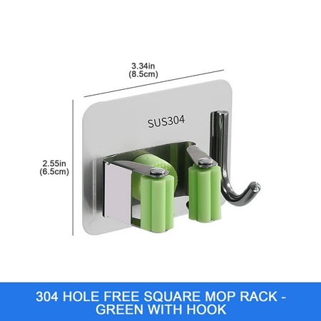 Stainless Steel Mop Clip Hook Free Punching Toilet Storage Artifact Bathroom Products ViLaViDe
Stainless Steel Mop Clip Hook Free Punching Toilet Storage Artifact Bathroom Products ViLaViDe