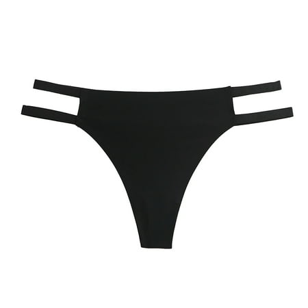 

Underwear For Women Womens Seamless Underwear Breathable Stretch Bikini Panties No Show Nylon Spandex Women Hipster Panties(M Black)