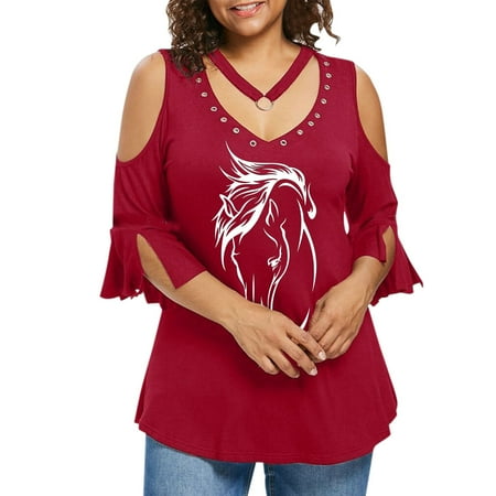Pianpianzi Sleep Shirt Short Sleeve Blouses for Women Business Casual Compression Top Women Womens V Neck Half Sleeve Top Lace Sleeves Fashion Top Horse Pattern T Shirt
Pianpianzi Sleep Shirt Short Sleeve Blouses for Women Business Casual Compression Top Women Womens V Neck Half Sleeve Top Lace Sleeves Fashion Top Horse Pattern T Shirt
