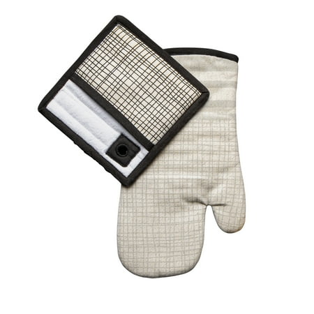 Thyme & Table Oven Mitt and Potholder Cream & Black Crosshatch 2 Pack Set
Thyme & Table Oven Mitt and Potholder Cream & Black Crosshatch 2 Pack Set