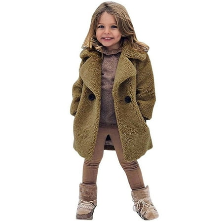 RPVATI Toddler Baby Girls Fleece Open Front Jacket Long Sleeve Pockets Outerwear Winter Warm Turndown Collar Clothes 18M-6Y
RPVATI Toddler Baby Girls Fleece Open Front Jacket Long Sleeve Pockets Outerwear Winter Warm Turndown Collar Clothes 18M-6Y