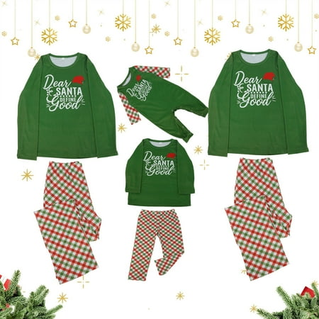 Holiday Christmas Pajamas Family Matching Pjs Set Xmas Jammies for Couples Youth