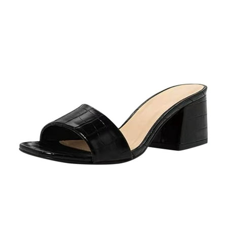 iOPQO Women s sandals Heel Slippers Oneline Thick Sandals Toe Solid And Color Women s Fashion Women s Sandals square head one-line solid Black 41
iOPQO Women s sandals Heel Slippers Oneline Thick Sandals Toe Solid And Color Women s Fashion Women s Sandals square head one-line solid Black 41