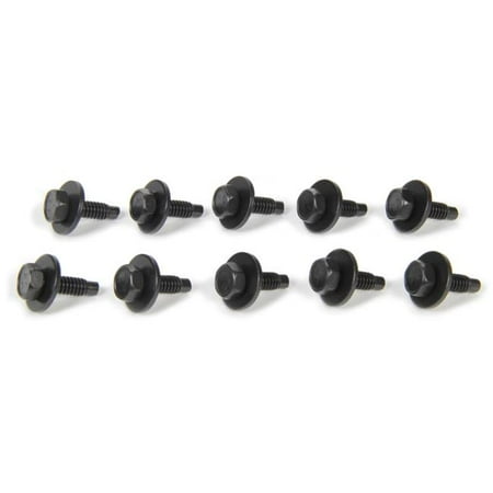 Allstar Performance ALL16550 0.75 in. Body Bolt Clips Black - Pack of 10