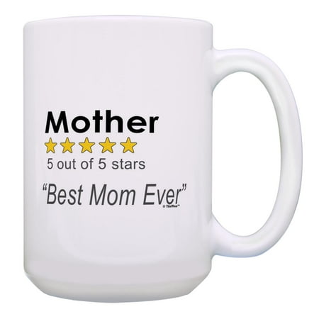 ThisWear Sentimental Gifts for Mom Mother 5 Out Of 5 Stars Best Mom Ever 15oz Ceramic Coffee Mug Mother
ThisWear Sentimental Gifts for Mom Mother 5 Out Of 5 Stars Best Mom Ever 15oz Ceramic Coffee Mug Mother
