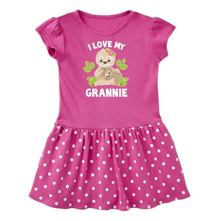 Inktastic Cute Sloth I Love My Grannie with Green Leaves Gift Toddler Girl Dress
Inktastic Cute Sloth I Love My Grannie with Green Leaves Gift Toddler Girl Dress