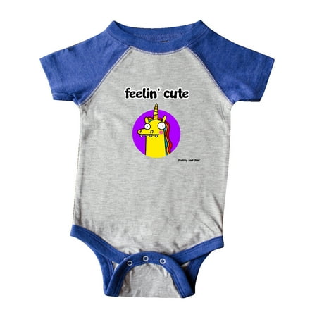 Inktastic FEELIN CUTE Gift Baby Boy or Baby Girl Bodysuit