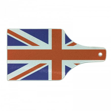 Union Jack Cutting Board Classic Traditional Flag United Kingdom Modern British Loyalty Decorative Tempered Glass Cutting and Serving Board Wine Bottle Shape Royal Blue White by Ambesonne 
Union Jack Cutting Board Classic Traditional Flag United Kingdom Modern British Loyalty Decorative Tempered Glass Cutting and Serving Board Wine Bottle Shape Royal Blue White by Ambesonne