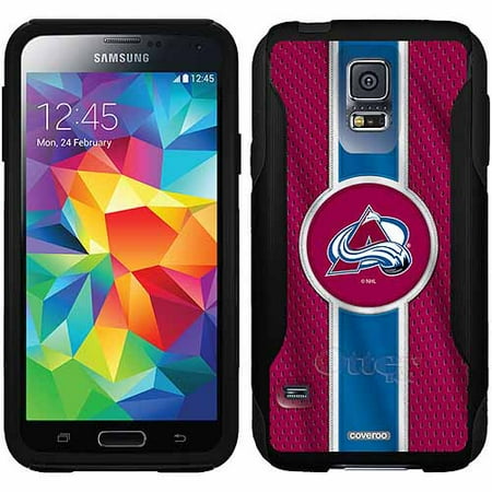 Colorado Avalanche Jersey Stripe Design on OtterBox Commuter Series Case for Samsung Galaxy S5