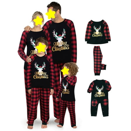 Family Matching Christmas Pajamas Set Deer Plaid Print Tops Pants Xmas Holiday Loungewear Sleepwear Jammies Pjs Outfit
Family Matching Christmas Pajamas Set Deer Plaid Print Tops Pants Xmas Holiday Loungewear Sleepwear Jammies Pjs Outfit