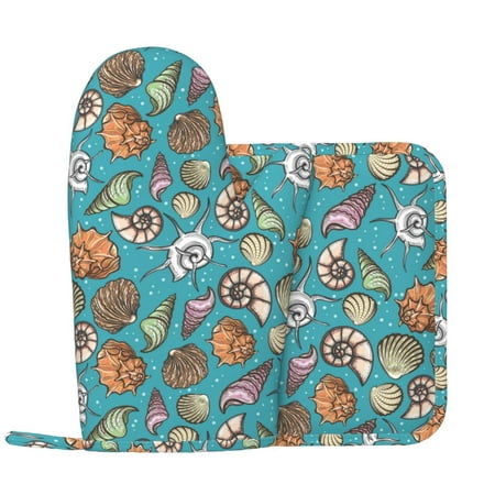 Oven Mitts and Pot Holders Sets - cute conch Heat Resistant Silicone Oven Gloves (Left Glove) with Non-Slip Silicone Surface and hot pads for kitchen Baking Cooking
Oven Mitts and Pot Holders Sets - cute conch Heat Resistant Silicone Oven Gloves (Left Glove) with Non-Slip Silicone Surface and hot pads for kitchen Baking Cooking
