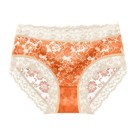 Betiyuaoe Women Underwear Briefs Seamless Flower Print High-waist Lace Intimates Panties
Betiyuaoe Women Underwear Briefs Seamless Flower Print High-waist Lace Intimates Panties
