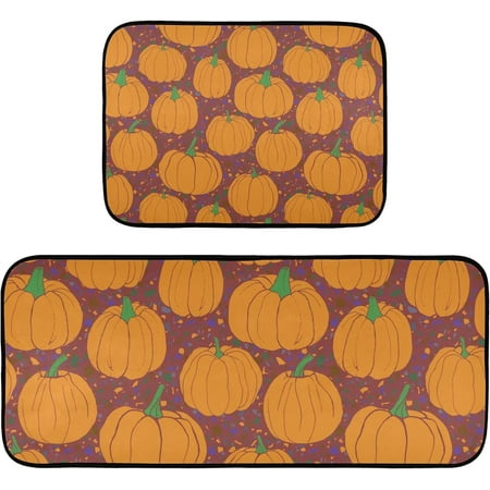 Hyjoy 19.7 x47.2 +19.7 x27.6 Thanksgiving Pumpkin 2 Pieces Kitchen Rug Cushioned Anti-Fatigue Kitchen Rugs Set for Home Office Laundry
Hyjoy 19.7 x47.2 +19.7 x27.6 Thanksgiving Pumpkin 2 Pieces Kitchen Rug Cushioned Anti-Fatigue Kitchen Rugs Set for Home Office Laundry