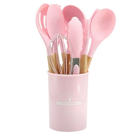 Winter Clearance! Uhuya Cooking Non-stick Pan Storage Bucket Wooden Handle Silicone Kitchenware 12-piece Silicone Kitchenware Set Pink
Winter Clearance! Uhuya Cooking Non-stick Pan Storage Bucket Wooden Handle Silicone Kitchenware 12-piece Silicone Kitchenware Set Pink