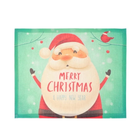 Christmas Theme Placemat Cotton Linen Printing Table Mat Heat Insulation Western Food Mat Style 3
Christmas Theme Placemat Cotton Linen Printing Table Mat Heat Insulation Western Food Mat Style 3