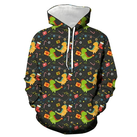 CHAOLEI Boys Girls Christmas Hoodies Sweaters 3D Printed Dinosaur Casual Hooded Kids Sweatshirts With Pockets-Green 6-7 Years
CHAOLEI Boys Girls Christmas Hoodies Sweaters 3D Printed Dinosaur Casual Hooded Kids Sweatshirts With Pockets-Green 6-7 Years