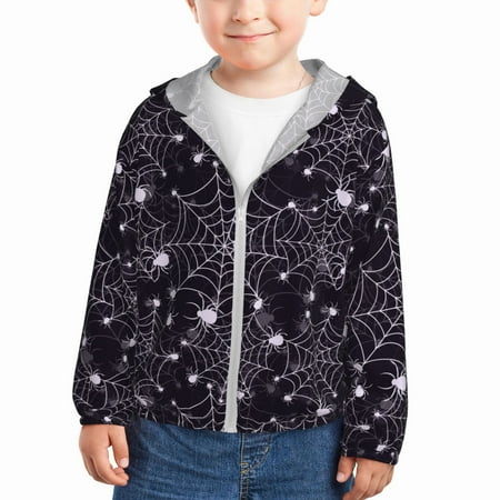 Sun Hoodie for Kids halloween Creative spiderweb cobweb Long Sleeve Swim Fishing Shirts Sun Protection Zip Up Jacket Clothing Athletic Hoodie
Sun Hoodie for Kids halloween Creative spiderweb cobweb Long Sleeve Swim Fishing Shirts Sun Protection Zip Up Jacket Clothing Athletic Hoodie