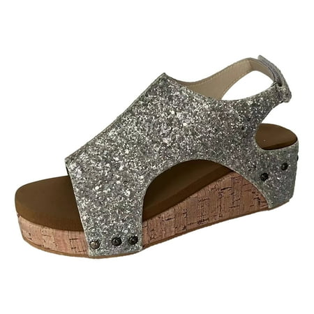 QYZEU Dress Flip Flops for Women Dressy Wedges for Women Women Summer Sequin Hook Loop Casual Open Toe Wedges Comfortable Beach Shoes Sandals
QYZEU Dress Flip Flops for Women Dressy Wedges for Women Women Summer Sequin Hook Loop Casual Open Toe Wedges Comfortable Beach Shoes Sandals