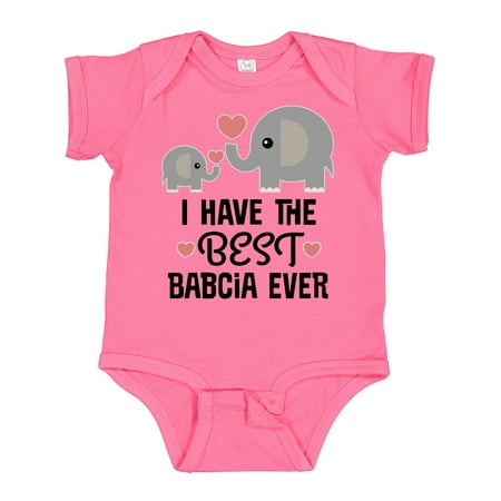 Inktastic Grandchild Best Babcia Ever Gift Baby Boy or Baby Girl Bodysuit