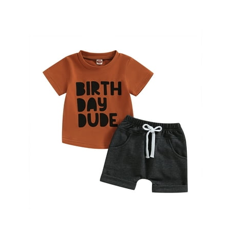 Biekopu Baby Boys Shorts Set Short Sleeve Letters Print T-shirt with Elastic Waist Shorts Outfit
Biekopu Baby Boys Shorts Set Short Sleeve Letters Print T-shirt with Elastic Waist Shorts Outfit