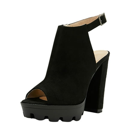 Platform Sandals Women Fashion Peep Toe Causal Hollow Out Chunky High Heels Sandal Black 39
Platform Sandals Women Fashion Peep Toe Causal Hollow Out Chunky High Heels Sandal Black 39