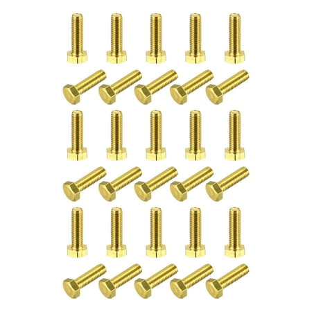 Brass Hex Bolts M6x20mm 30 Pack Fully Thread Grade 4.8 Machine Screws
Brass Hex Bolts M6x20mm 30 Pack Fully Thread Grade 4.8 Machine Screws