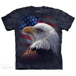 Mountain 8040102 Amer Pride Eagle Mens T-Shirt, Large