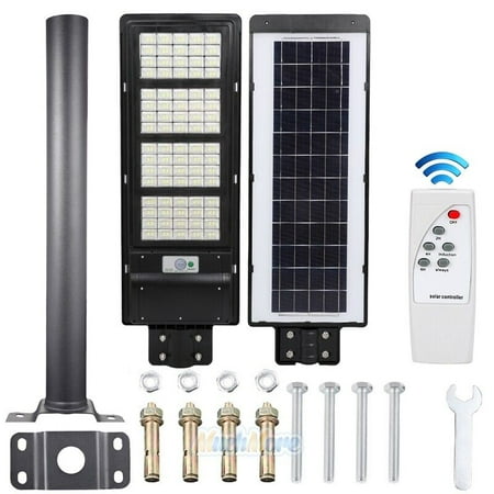 990000LM LED Solar Street Light w/ Remote Dust-Dawn Motion Sensor Road Lamp+Pole
990000LM LED Solar Street Light w/ Remote Dust-Dawn Motion Sensor Road Lamp+Pole