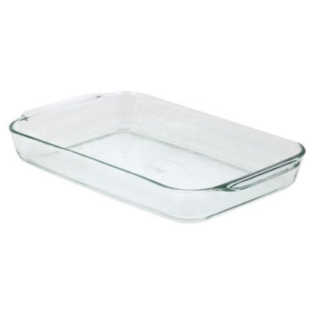 Pyrex Bakeware 4.8 Quart Oblong Baking Dish, Clear
