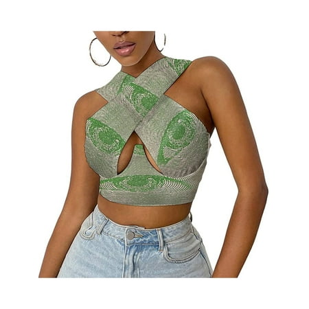 Jkerther Women Tank Sexy Sleeveless Cutout Front Tops Party Club Streetwear Summer Lady Bustier Tops
Jkerther Women Tank Sexy Sleeveless Cutout Front Tops Party Club Streetwear Summer Lady Bustier Tops