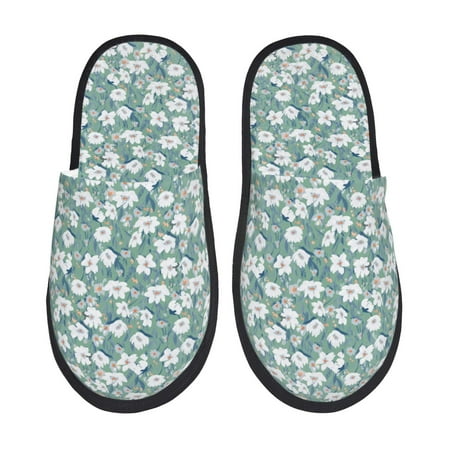 Noikeo Gouache Flowers Pattern Cozy Slippers Indoor for Women and Mens Fuzzy House Shoes Soft Plush Warm Slip-on Slippers-
Noikeo Gouache Flowers Pattern Cozy Slippers Indoor for Women and Mens Fuzzy House Shoes Soft Plush Warm Slip-on Slippers-
