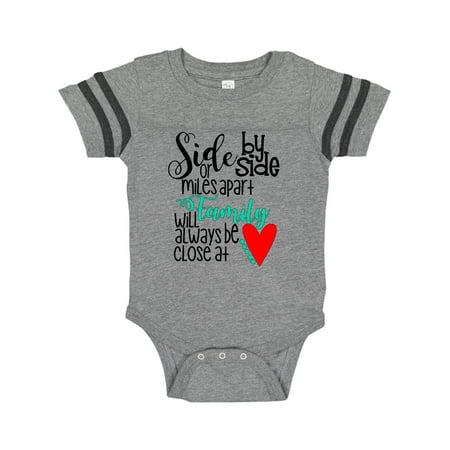 Inktastic Side by Side or Miles Apart Family Will Always be Close Gift Baby Boy or Baby Girl Bodysuit
Inktastic Side by Side or Miles Apart Family Will Always be Close Gift Baby Boy or Baby Girl Bodysuit