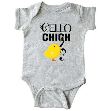 Inktastic Cello Chick Cellist Orchestra Music Gift Baby Girl Bodysuit