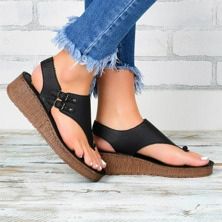 Hvyesh Wedge Sandals for Women Casual Summer Flat Shoes Ladies Beach Sandals Summer Non-Slip Causal Slippers Size 6.5
Hvyesh Wedge Sandals for Women Casual Summer Flat Shoes Ladies Beach Sandals Summer Non-Slip Causal Slippers Size 6.5