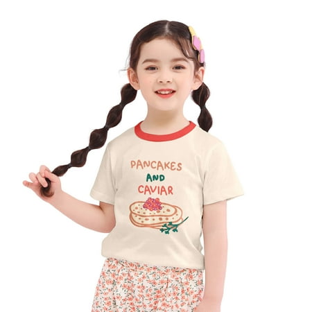 Toddler Girls Shirts Kids Baby Spring Summer Cartoon Print Short Sleeve Clothes Cute Summer Tops for Girls Size 4-5T
Toddler Girls Shirts Kids Baby Spring Summer Cartoon Print Short Sleeve Clothes Cute Summer Tops for Girls Size 4-5T