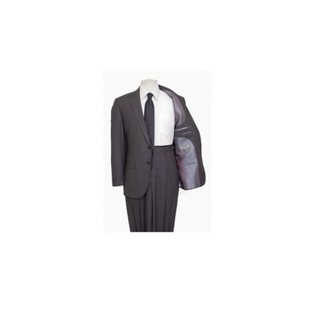 Mens Suits Single Breasted Peak Lapel Mens Slim Suit Grey - Large 40