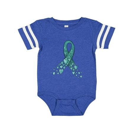 Inktastic Ovarian Cancer Awareness Teal Ribbon Made of Hearts Gift Baby Boy or Baby Girl Bodysuit
Inktastic Ovarian Cancer Awareness Teal Ribbon Made of Hearts Gift Baby Boy or Baby Girl Bodysuit
