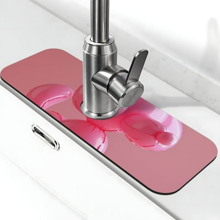 Xecao Pink Balloon Puppy Art for Kitchen Sink Splash Guard Faucet Mat Faucet Guard & Draining mat (15 X 5.5 )
Xecao Pink Balloon Puppy Art for Kitchen Sink Splash Guard Faucet Mat Faucet Guard & Draining mat (15 X 5.5 )