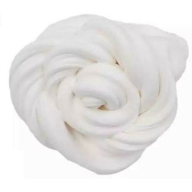 Fluffy Slime, Sludge Mud Flome Slime Scented Putty Clay Slime Toys Fluffy Putty (White)
