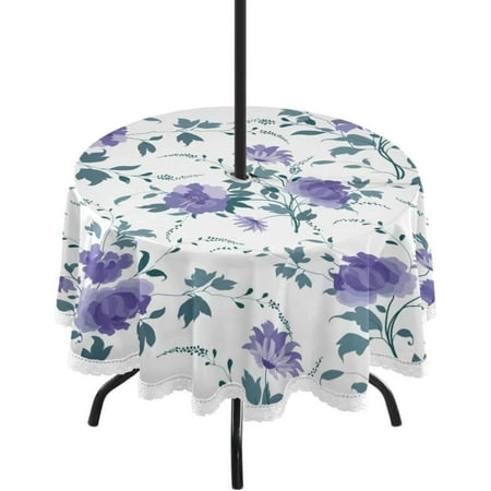 Hyjoy Wildflower Outdoor Tablecloth with Umbrella Hole and Zipper Waterproof Round Tablecloth 60 Inch for Party Patio Picnic Holiday Dinner Summer
Hyjoy Wildflower Outdoor Tablecloth with Umbrella Hole and Zipper Waterproof Round Tablecloth 60 Inch for Party Patio Picnic Holiday Dinner Summer