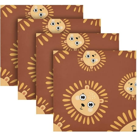 BESTKITTY Cute Lion Face Cloth Napkins Set of 4 Washable Polyester Dinner Napkins 20 x 20 in Soft Reusable Table Linen Napkins for Home Xmas Holiday Party Wedding
BESTKITTY Cute Lion Face Cloth Napkins Set of 4 Washable Polyester Dinner Napkins 20 x 20 in Soft Reusable Table Linen Napkins for Home Xmas Holiday Party Wedding