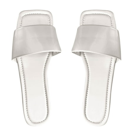 Summer Savings Clearance! PEZHADA Womens Sandals Slippers for Women Flat Shoes Ladies Beach Sandals Summer Non-Slip Causal Slippers White
Summer Savings Clearance! PEZHADA Womens Sandals Slippers for Women Flat Shoes Ladies Beach Sandals Summer Non-Slip Causal Slippers White