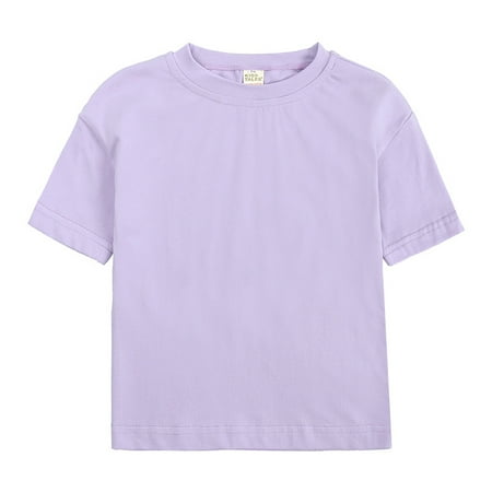 Toddler Boys Girls Half Sleeve Top Cotton T-Shirt Solid Color Everything Matching Crewneck 1-6Y
Toddler Boys Girls Half Sleeve Top Cotton T-Shirt Solid Color Everything Matching Crewneck 1-6Y