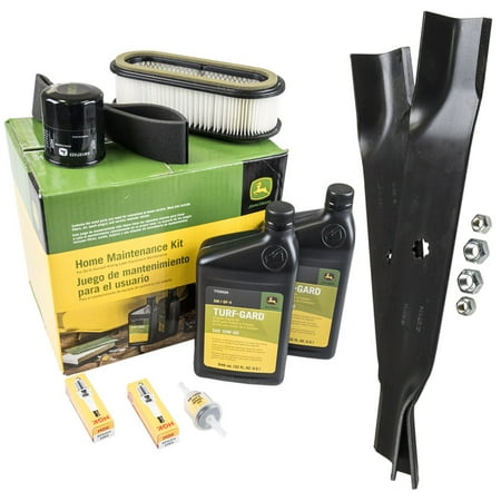 John Deere OEM Model LX279 Maintenance Kit and Standard Blades 38 Mower Deck