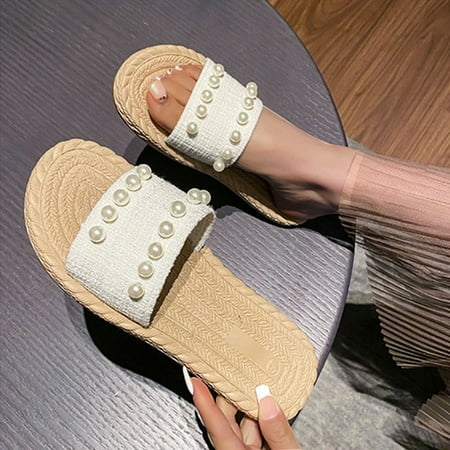 amlbb Women s Summer Sandals Flat Shoes Madam Beach Babouche Summer Non-Slip Causal Slippers on Clearance
amlbb Women s Summer Sandals Flat Shoes Madam Beach Babouche Summer Non-Slip Causal Slippers on Clearance