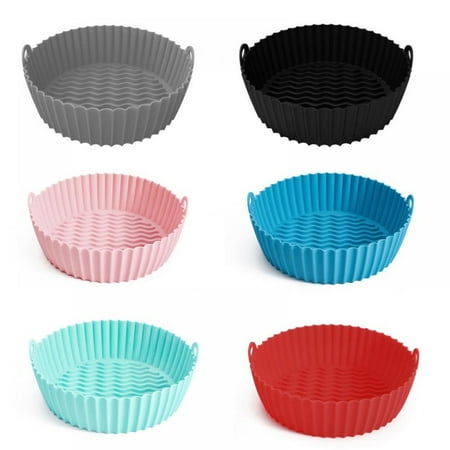 6Pcs Air Fryer Silicone Pot - Reusable Non-stick Air Fryer Silicone Liners Compatible with Air Fryer Basket 7.5 Inch
6Pcs Air Fryer Silicone Pot - Reusable Non-stick Air Fryer Silicone Liners Compatible with Air Fryer Basket 7.5 Inch