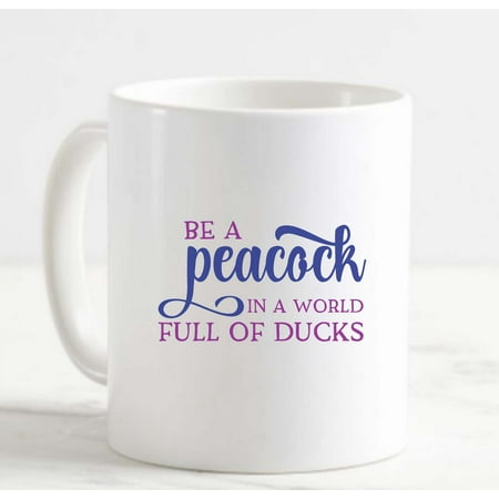 Coffee Mug Be A Peacock In A World Full Of Ducks Fabulous Funny White Cup Funny Gifts for work office him her
Coffee Mug Be A Peacock In A World Full Of Ducks Fabulous Funny White Cup Funny Gifts for work office him her